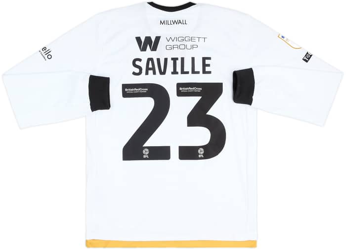 2023-24 Millwall Match Issue Away L/S Shirt Saville #23