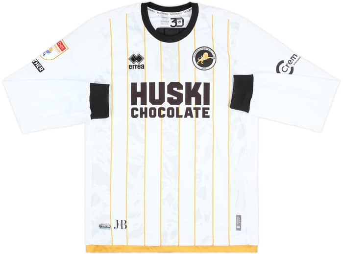 2023-24 Millwall Match Issue Away L/S Shirt Saville #23