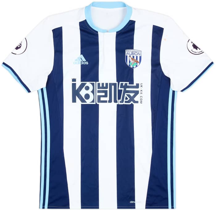 2016-17 West Brom Match Issue Home Shirt Livermore #8