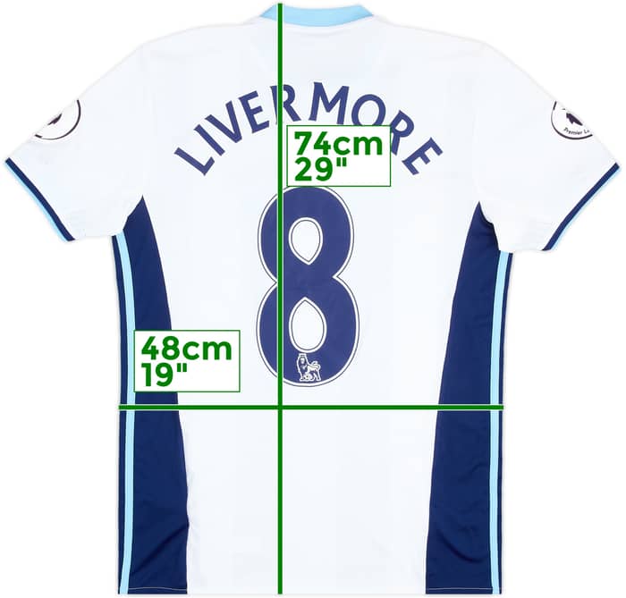 2016-17 West Brom Match Issue Home Shirt Livermore #8