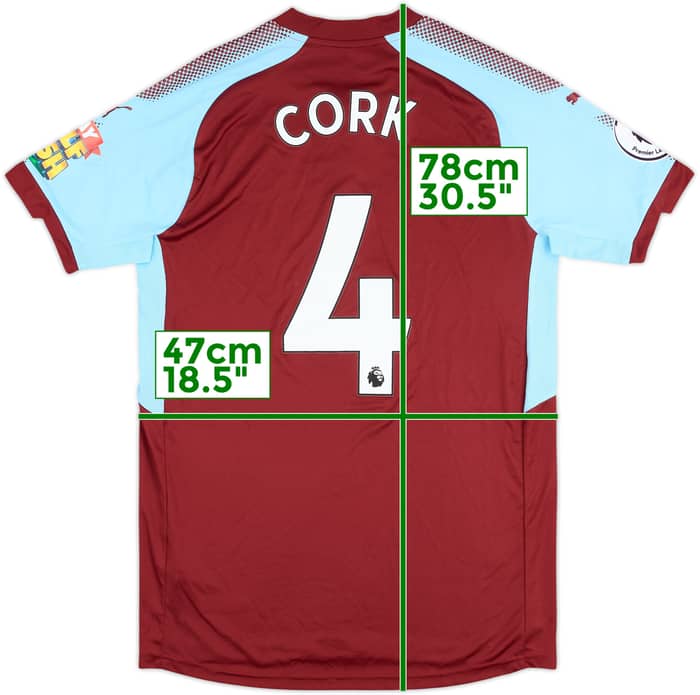 2017-18 Burnley Match Issue Home Shirt Cork #4