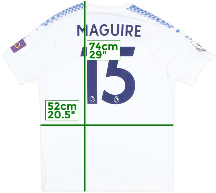 2017-18 Leicester City Match Issue Third Shirt Maguire #15
