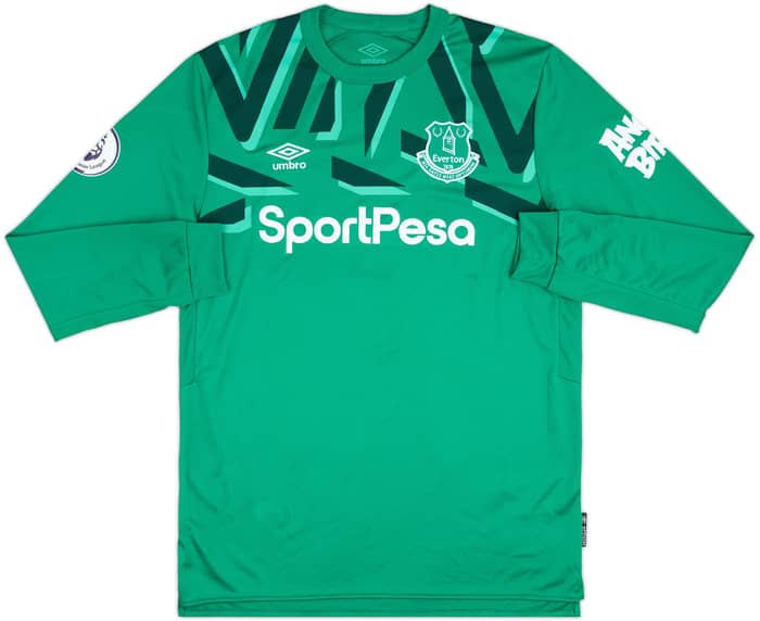 2019-20 Everton Match Issue GK Shirt Pickford #1