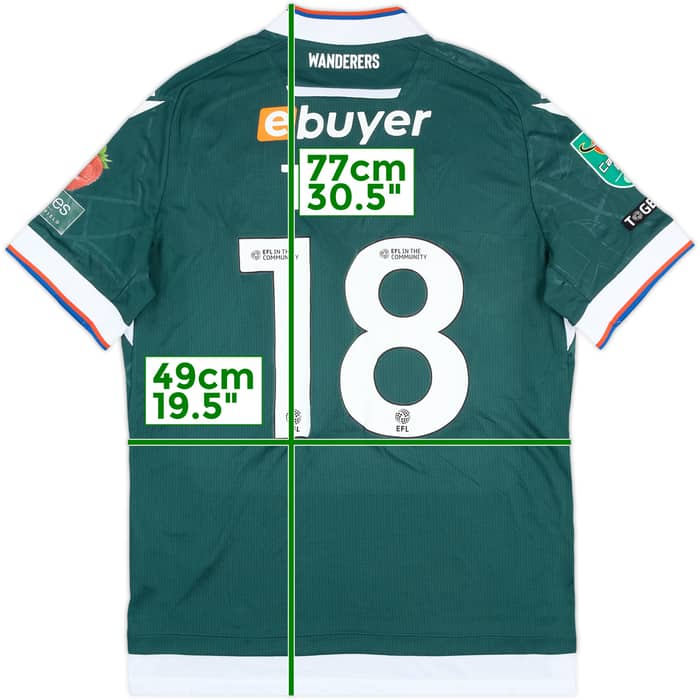 2024-25 Bolton Match Issue Carabao Cup Away Shirt Toal #18