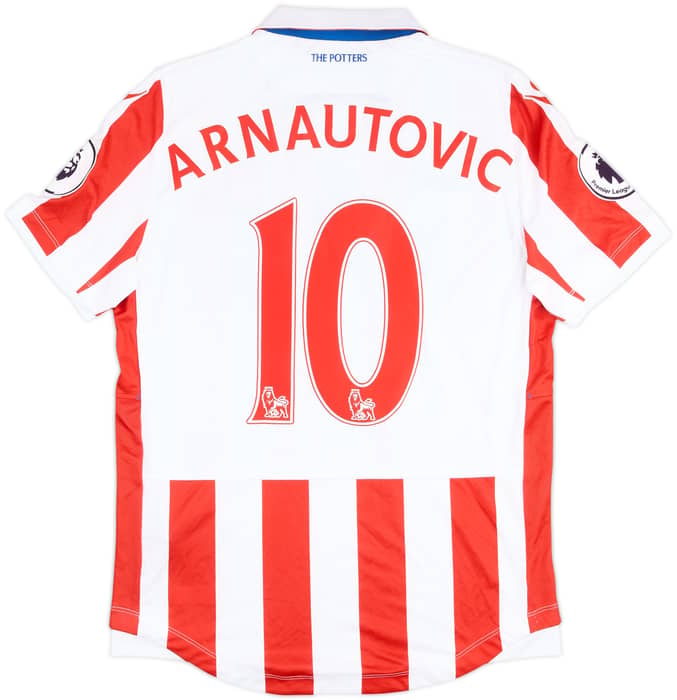 2016-17 Stoke City Match Issue Home Shirt Arnautovic #10