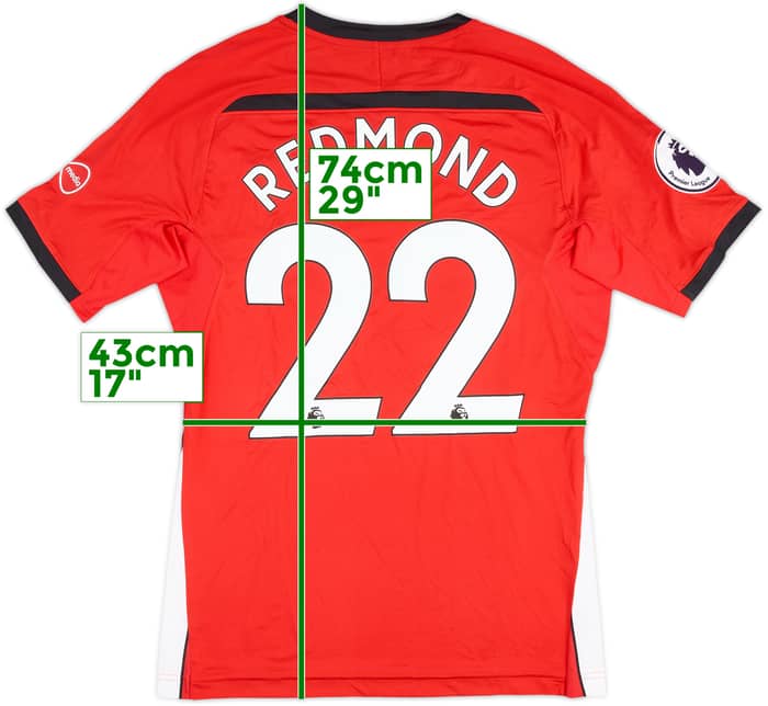 2018-19 Southampton Match Issue Home Shirt Redmond #22