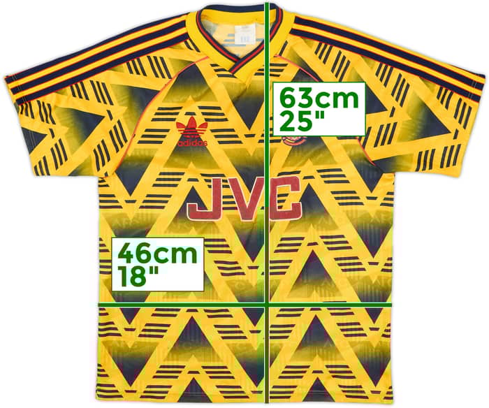 1991-93 Arsenal Away Shirt - 5/10 - (S)