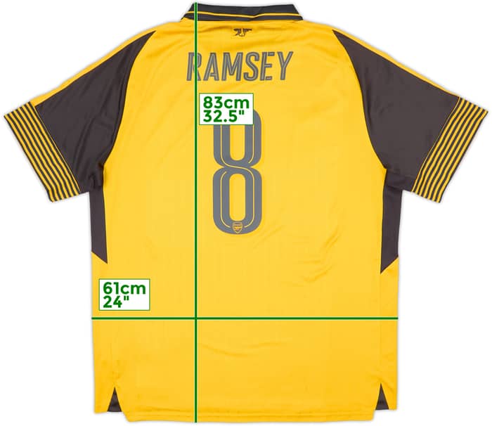 2016-17 Arsenal Away Shirt Ramsey #8 - 7/10 - (XXL)
