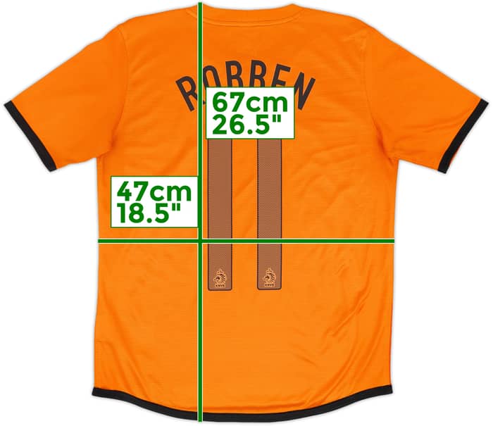 2012-13 Netherlands Home Shirt Robben #11 - 8/10 - (XL.Boys)