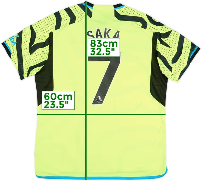 2023-24 Arsenal Away Shirt Saka #7 (XL)