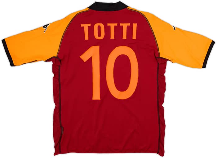 2002-03 Roma CL Home Shirt Totti #10 - 5/10 - (XL)