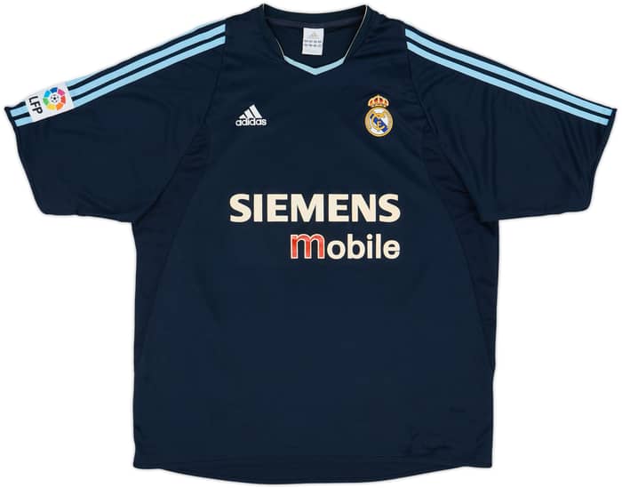 2003-04 Real Madrid Away Shirt Zidane #5 - 6/10 - (XL)