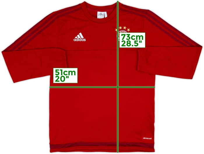 2015-16 Bayern Munich adidas Sweat Top - 8/10 - (M)