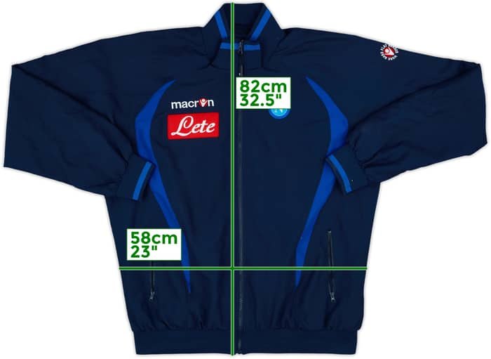 2009-10 Napoli Macron Track Jacket - 8/10 - (3XL)