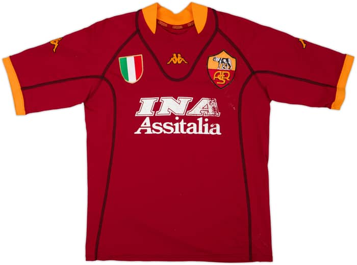 2001-02 Roma Home Shirt - 5/10 - (M)