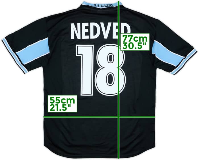 1998-99 Lazio Away Shirt Nedved #18 - 5/10 - (XL)