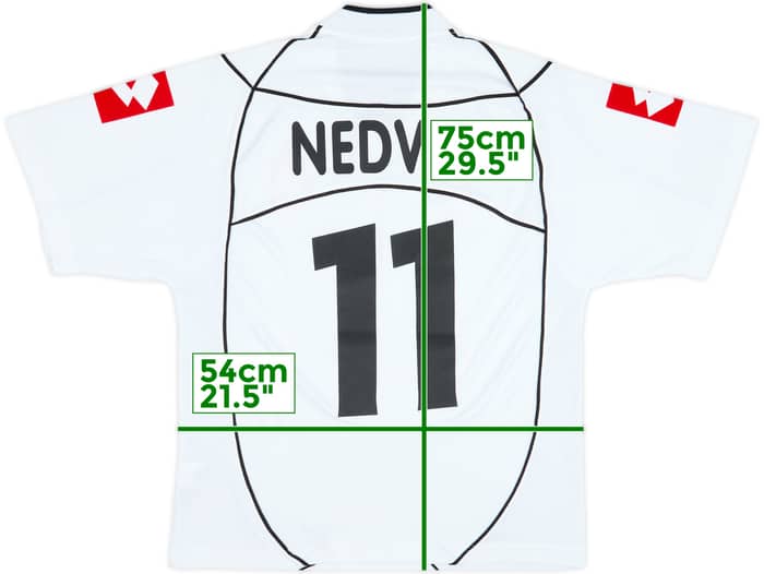 2002-03 Juventus Away Shirt Nedved #11 - 7/10 - (M)