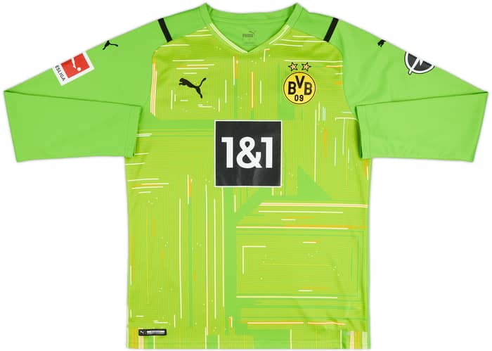 2021-22 Borussia Dortmund GK Shirt Kobel #1 - 8/10 - (L)
