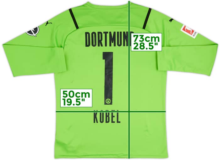 2021-22 Borussia Dortmund GK Shirt Kobel #1 - 8/10 - (L)