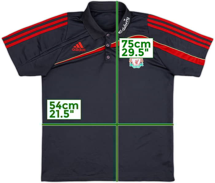 2009-10 Liverpool adidas Polo Shirt - 8/10 - (M/L)