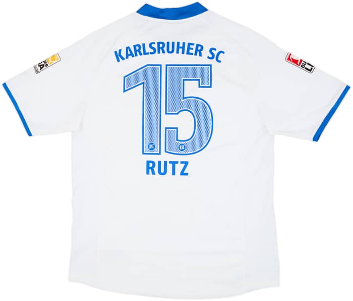 2009-10 Karlsruher Match Issue Away Shirt Rutz #15