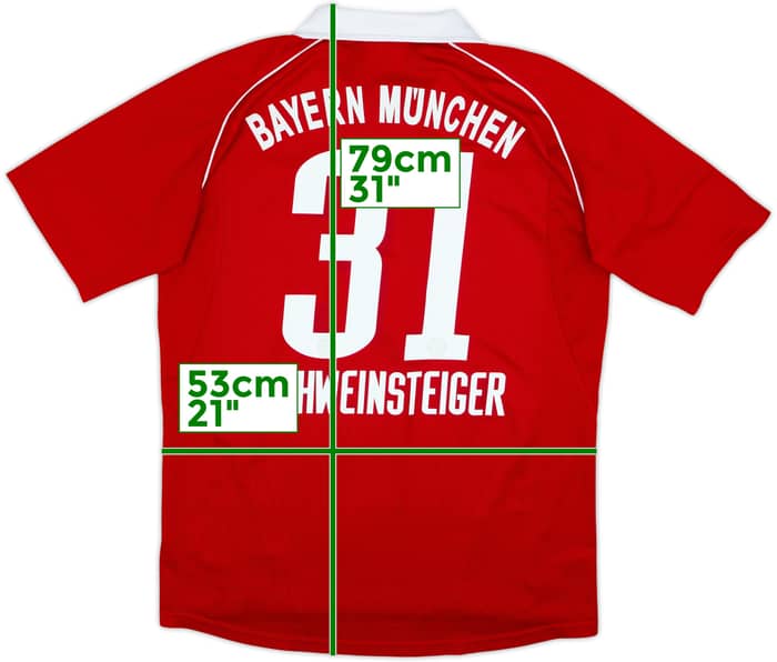 2005-06 Bayern Munich Home Shirt Schweinsteiger #31 - 8/10 - (M)