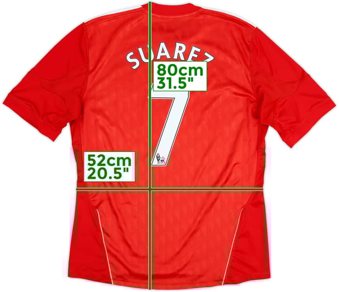 2010-12 Liverpool Home Shirt Suarez #7 - 5/10 - (L)