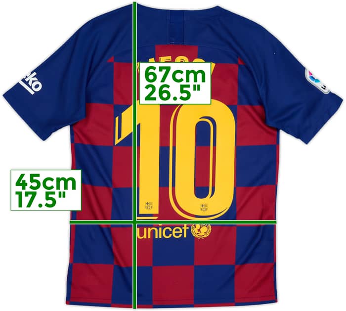 2019-20 Barcelona Home Shirt Messi #10 - 8/10 - (XL.Boys)