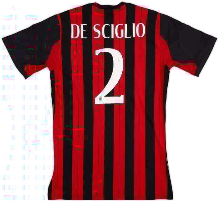 2013-14 AC Milan Home Shirt De Sciglio #2 - 7/10 - (L.Boys)