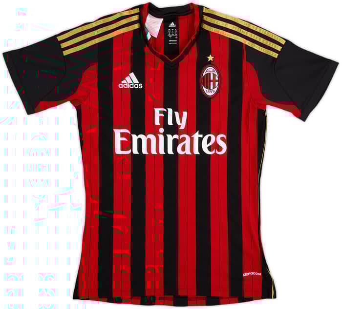 2013-14 AC Milan Home Shirt De Sciglio #2 - 7/10 - (L.Boys)
