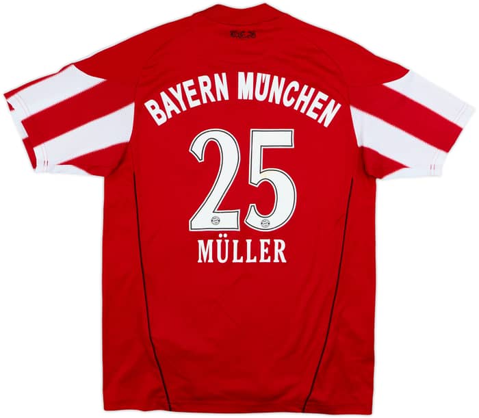 2010-11 Bayern Munich Home Shirt Muller #25 - 5/10 - (L.Boys)