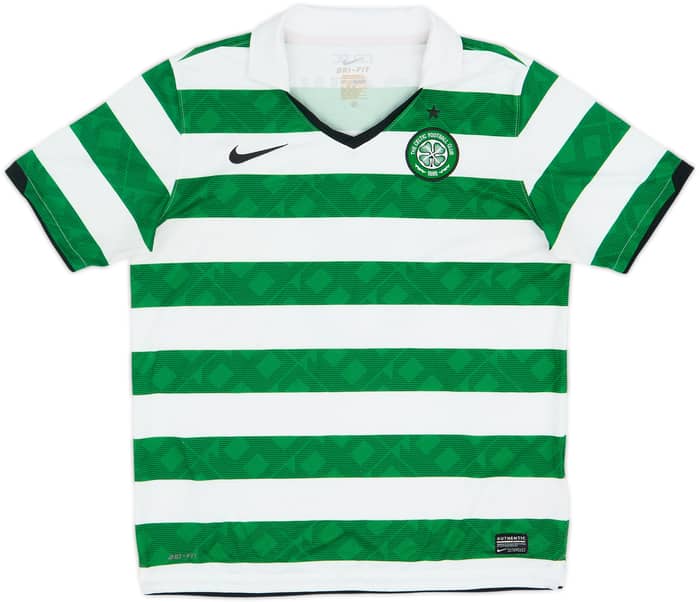 2010-12 Celtic Home Shirt Brown #8 - 7/10 - (XL.Boys)