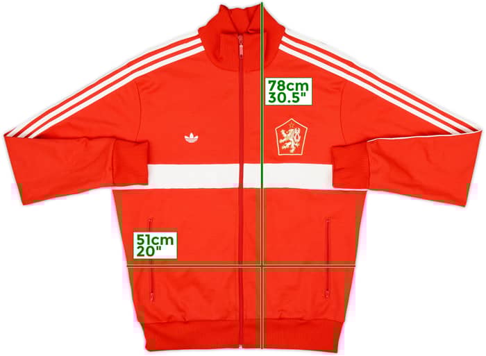 2005-06 Czechoslovakia adidas Originals Track Jacket - 8/10 - (XL)