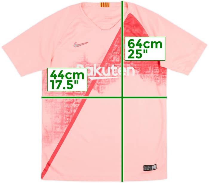 2018-19 Barcelona Third Shirt - 8/10 - (XL.Boys)