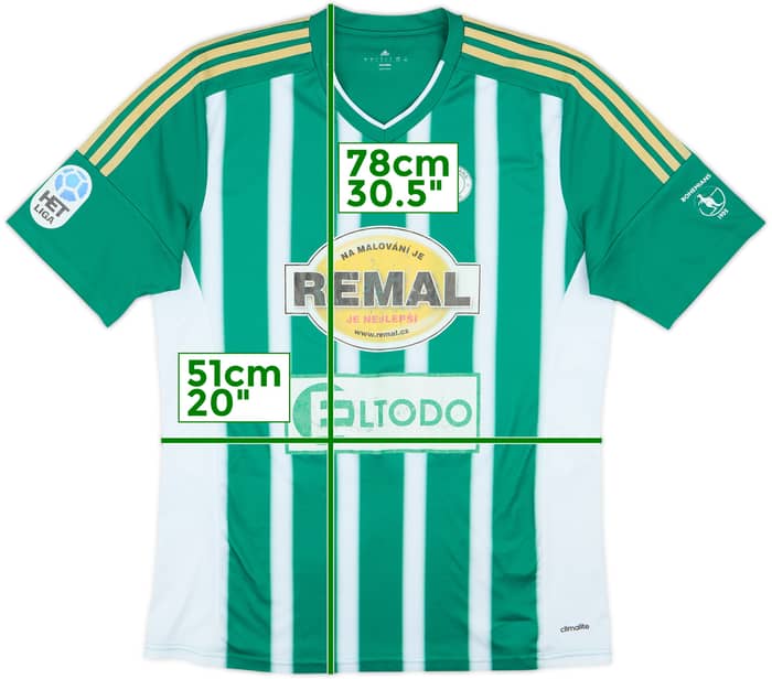 2016-17 Bohemians Praha Home Shirt - 4/10 - (L)