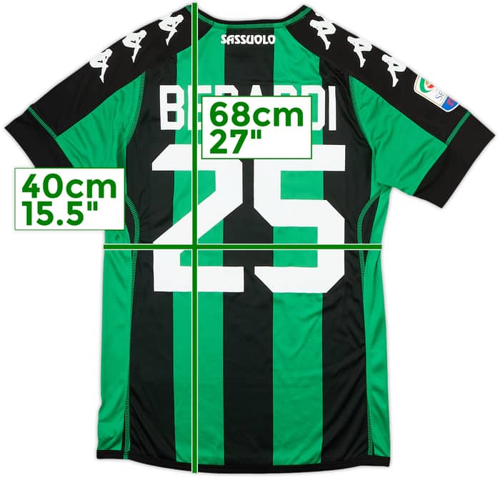 2016-17 Sassuolo Home Shirt Berardi #25 - 6/10 - (XS)