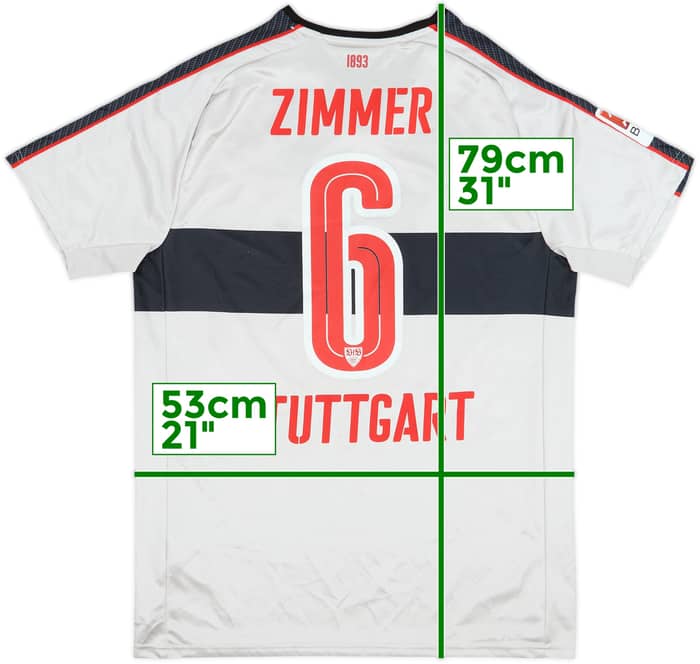 2016-17 Stuttgart Third Shirt Zimmer #6 - 8/10 - (L)