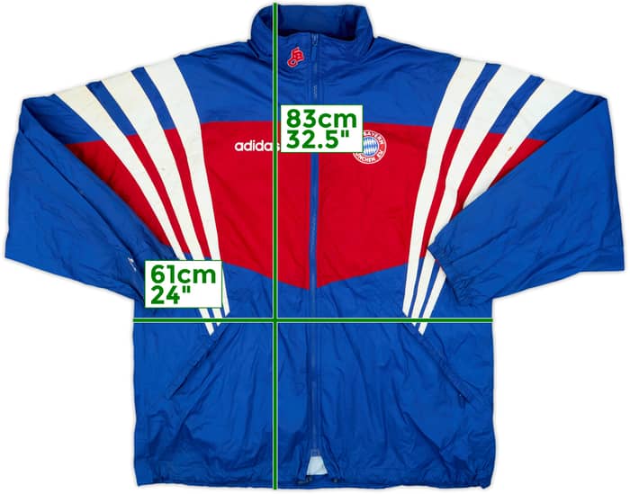 1995-96 Bayern Munich adidas Hooded Rain Jacket - 4/10 - (L)