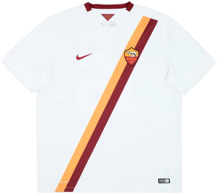 2014-15 Roma Away Shirt De Rossi #16 - 8/10 - (XL)