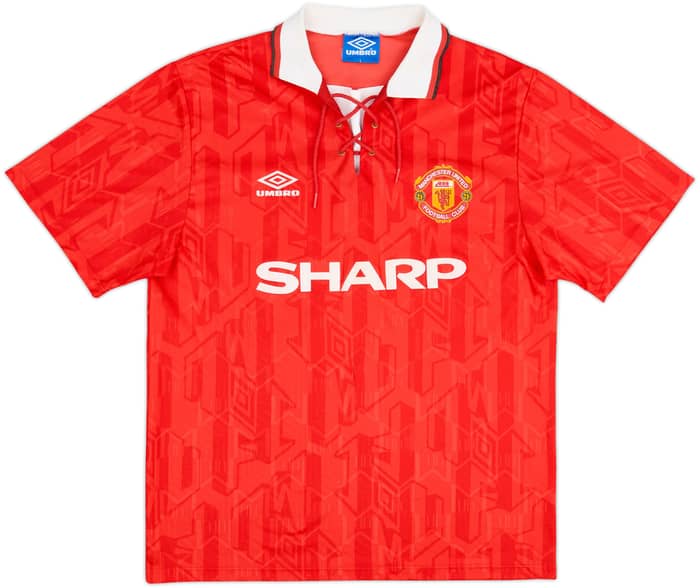 1992-94 Manchester United Home Shirt Cantona #7 - 5/10 - (L)