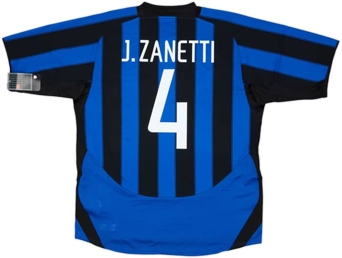 2003-04 Inter Milan Player Issue Home Shirt Zanetti #4 (XL)