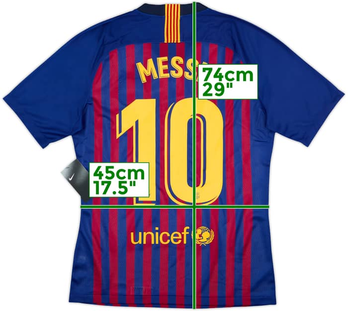 2018-19 Barcelona Authentic Home Shirt Messi #10 (M)