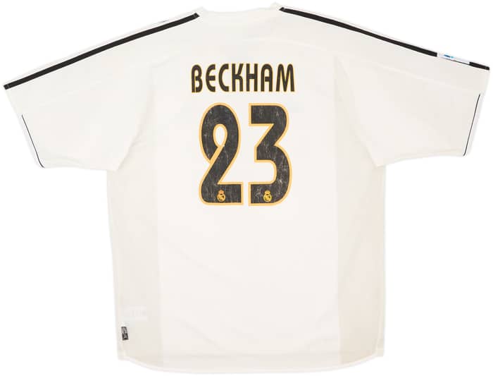2003-04 Real Madrid Home Shirt Beckham #23 - 5/10 - (XL)