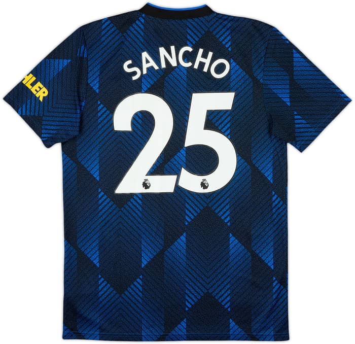 2021-22 Manchester United Third Shirt Sancho #25 - 8/10 - (M)