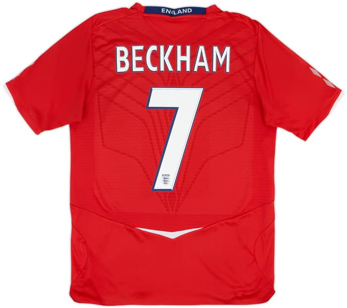 2008-10 England Away Shirt Beckham #7 - 5/10 - (M)