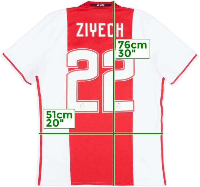 2016-17 Ajax Home Shirt Ziyech #22 - 6/10 - (L)