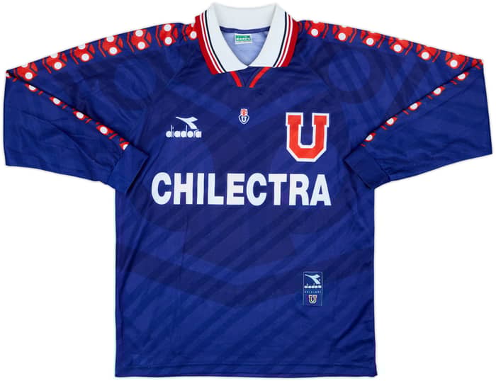1996 Universidad de Chile Home L/S Shirt L.Rodriguez #10 - 8/10 - (L)