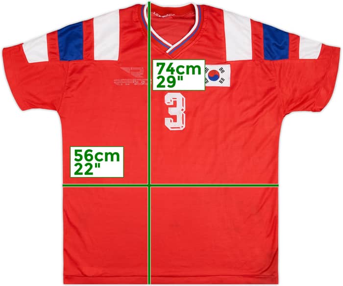 1992-93 South Korea Match Issue Home Shirt #3