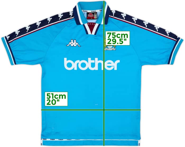 1997-99 Manchester City Home Shirt - 5/10 - (M)