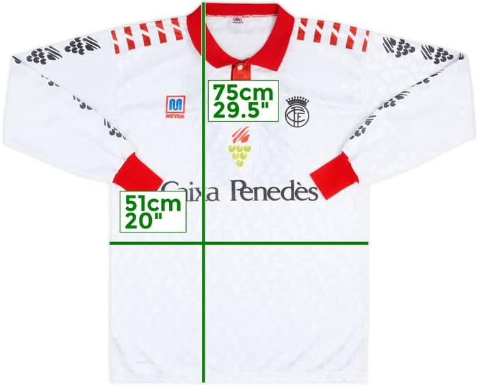 1992-94 Catalunya Match Issue Home L/S Shirt #17